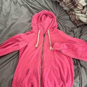 pink zip up